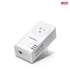 TRENDnet TPL-423E Powerline 1300 AV2 Adapter with Built-in Outlet picture