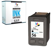 Replacement Black Ink Cartridge for HP 56 1 PK Fits Officejet Deskjet Photosmart picture