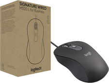 Logitech Signature Wired M520 L Optical Mouse for Business - Graphite picture