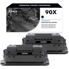 2PK CE390X 90X Toner Fits for HP LaserJet Enterprise MFP M4555h M4555f M4555fskm picture