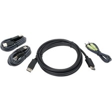 IOGEAR 10 Ft. DisplayPort, USB KVM Cable Kit with Audio (TAA) picture