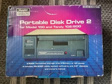 Tandy Portable Disk Drive 2 Model 100 102/200 Cat 26-3814 RS-232C NIB UNTESTED picture