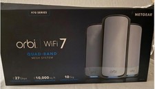 NETGEAR Orbi 970 Series Quad-Band WiFi 7 Mesh Network System RBE973S-100NAS picture