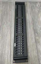 Hubbell HP648U Category 6 Cat6 48-Port Universal Patch Panel, Black picture