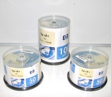 NEW Lot of 3 HP 48x 700MB 80-min. Recordable CD-R 100&50-pack Spindle(200 total) picture