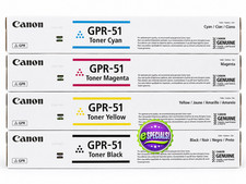 Genuine Canon GPR-51 B/C/M/Y Toner Set. Factory Sealed Boxes, We Ship Fast picture