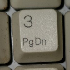 3 PgDn Key Only For Micro Innovations Keyboard Replacement Part One Piece picture