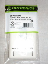 Ortronics OR-40300548, TracJack Faceplate, Fog White, 2 Port  New / Sealed picture