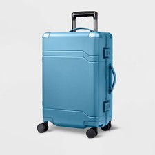 Signature Hardside Trunk Carry On Spinner Suitcase - Open Story picture
