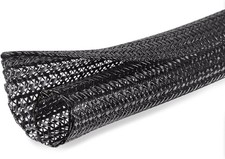 25ft -3/8 inch Cord Protector Cable Sleeve Split Wire Loom Tubing for Power C... picture