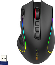 Premium Wireless Bluetooth Versatile Mouse,8000 DPI,6 RGB Backlit picture