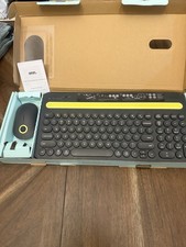 Onn. Multi-Device Wireless Keyboard and Mouse Set Full Size with 3-Button Mouse picture