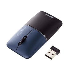 Sanwa Supply Mobile Mouse Navy SLIMO Series MA-WBBS310NV picture