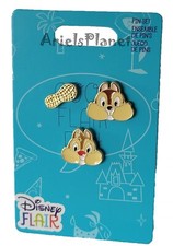 Disney Parks CHIP N DALE FLAIR  with Peanut Trading Pin Set of 3 picture