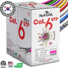 fast Cat. Cat6 Copper Ethernet Cable 1000ft - 23 AWG, CMR, 550MHZ / 10GB UTP LAN picture