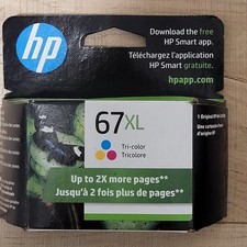 HP 67XL Tri Color Ink Cartridges Genuine New Sealed Exp Jan 2024 picture