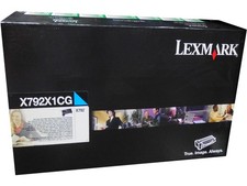 Lexmark X792X1CG Cyan Extra High Yield Toner 20k X792 Genuine OEM Retail Box picture