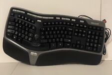 Microsoft Natural Ergonomic Curved Keyboard 4000 v1.0 Black KU-0462 Used Working picture