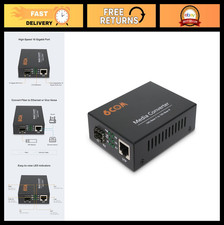10G Fiber Media Converter, 10 Gigabit Ethernet, RJ45 to SFP+, Auto-Negotiation, picture