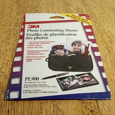 NEW 3M Photo Laminating Sheets 5 Two-Sided For Items up to 4 x 6 in PL900 picture