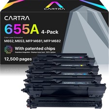 4 Pack 655A Toner Cartridge for HP 655A CF450A for HP Color LaserJet Enterprise picture