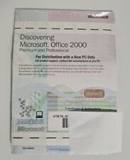 Microsoft Office 2000 Premium & Professional- With Product Key, Sleeved, Sealed picture