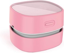 ODISTAR Desktop Vacuum Cleaner,Mini Table dust Sweeper Energy Pink  picture
