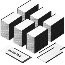 200 Pieces C Channel Magnetic Label Holders Set 3 x 5 Inch Magnet Shelf Label... picture