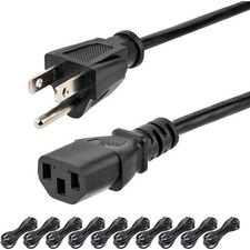 10ft 18AWG Computer Power Cord 10 Pack -  Listed picture