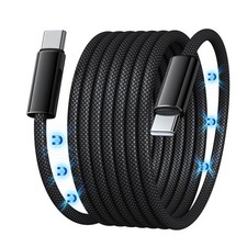 BWGI USB-C 240W Magentic Coiled ⚡️ Fast Charging Cable (1.5 m,4.92 ft) ⚡️ picture