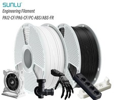 SUNLU 1.75MM PA12-CF PA6-CF PC-ABS PP Easy-PA Engineering Filament 1KG/0.8KG picture