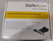 StarTech PEXUSB4DP 4 Port LP PCI Express High Speed USB 2.0 Card picture