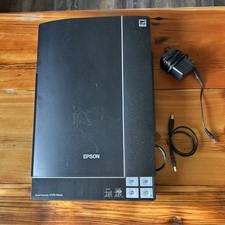 Epson Perfection V370 Photo Flatbed Scanner W/  Power & USB Cables Tested &Works picture