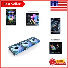 RGB 120mm Fans with Daisy Chain & Music Sync - Efficiency Redefined picture