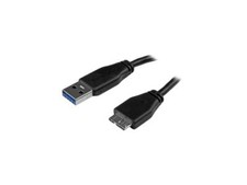 StarTech.com 15cm (6in) Short Slim SuperSpeed USB 3.0 A to Micro B Cable - M/M picture