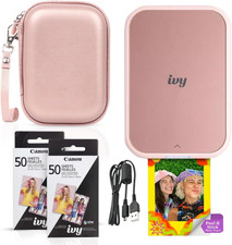 Canon Ivy 2 Mini Photo Printer (Blush Pink) - Bluetooth, Print from Ios & Androi picture