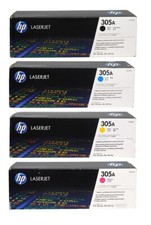 HP 305A BCMY Toner Cartridge 4-Pack for LaserJet Pro 300/400 M351/M451 picture