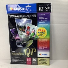 Konica Photo Quality High Gloss Ink Jet Paper 8 1/2 X 11 - 50 Sheets Printer New picture