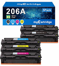 myCartridge 206A Compatible Toner 5 Pack W2110A-13A BK/C/Y/M for HP M283/M255 picture