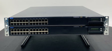 LOT OF 2 Juniper Networks EX 3200 EX4200-24T 24 Port Gigabit PoE Ethernet Switch picture