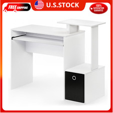 Mesa Ordenador Cama Para Computadora de PC A Laptop Table Un Escritorio Blanco picture