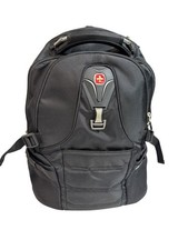 Swissgear Black Laptop Backpack With Multiple Compartments & Padded Straps For C picture