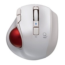 Nakabayashi Digio 2 Q Small Trackball Bluetooth Mouse Quiet 5 Button White 48378 picture