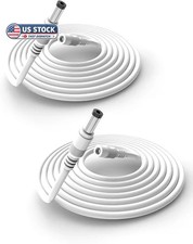 2 Pack 10FT 3M DC Power Extension Cable 5.5 Mm X 2.1 Mm 5521 Male to Female 12V picture