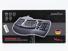 Perixx PERIBOARD-512 Ergonomic Wired USB Keyboard w/ Palm Rest & Multimedia Keys picture