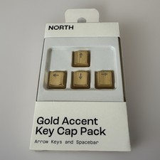 North Figural Key Cap 5 Pack Keyboard Keycap, Gold Accent picture