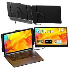 Laptop Screen Extender Portable - 14 Inch 1080P USB-A/Type-C/HDMI Dual Extend... picture