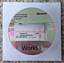 Microsoft WORKS 9 CD-ROM New PC Distribution Version X13-66561 (2007) SEALED picture