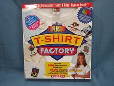 Art Explosion T-shirt Factory Vtg PC Software for Windows 95 or 98 w/Shirt New picture