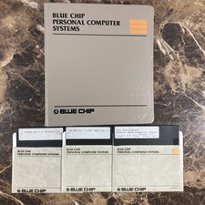 Blue Chip Personal Computer Systems GW-BASIC 3.20 Manual MS-DOS 3.2 Disks 5.25